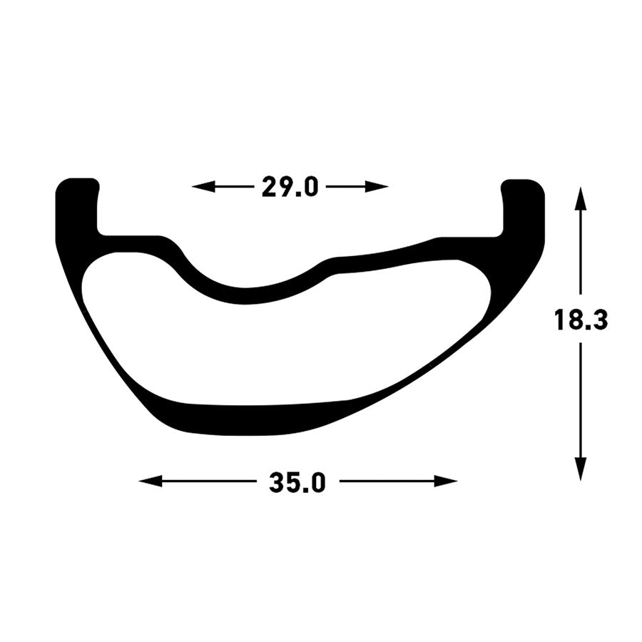 Stans No Tubes Flow CB7 29" Carbon Rims